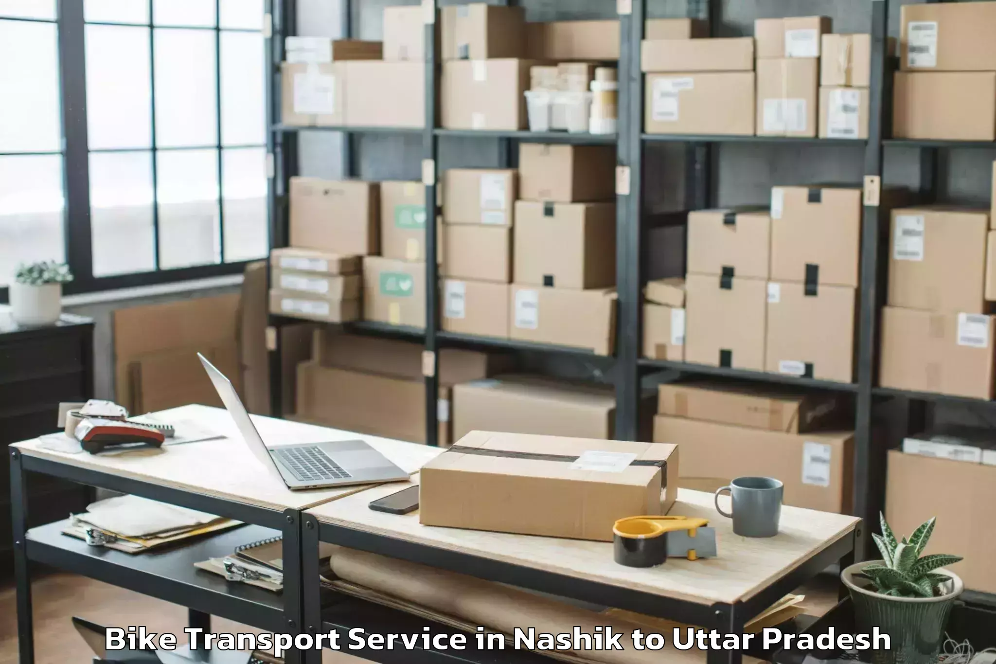 Book Your Nashik to Umaro Mall Lucknow Bike Transport Today